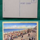 OCEAN GROVE NJ BOARDWALK BEACH VIEW VINTAGE POSTCARD