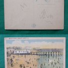 ASBURY PARK NJ BEACH PIER VIEW OLD VINTAGE POSTCARD