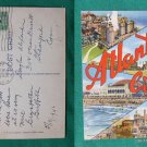 ATLANTIC CITY VIEWS 1946 STAMP OLD VINTAGE POSTCARD