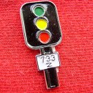 TRAIN SIGNAL TOWER RAILROAD HOBBY HAT EMBLEM PIN ~NEAT~
