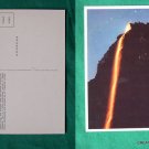 FIRE FALL CAMP CURRY YOSEMITE CA OLD VINTAGE POSTCARD