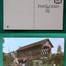 COVERED BRIDGE SWIMMING HOLE ANDOVER NH OLD POSTCARD
