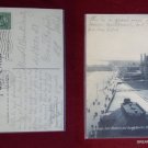 Old Boardwalk Hotel View 1909 Stamp Atlantic City NJ New Jeresy VINTAGE POSTCARD