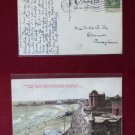 1911 Stamp Panoramic Boardwalk View Atlantic City NJ New Jeresy VINTAGE POSTCARD