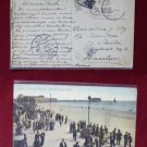 1909 Boardwalk Beach Pier View Atlantic City NJ New Jeresy Old VINTAGE POSTCARD