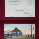 1900's Casino & Boardwalk From a Friend Early Atlantic City NJ VINTAGE POSTCARD