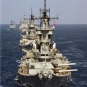 USS NEW JERSEY BB 62 leading the American battle line Photograph 8X12