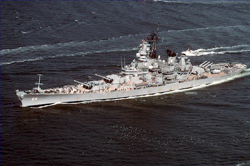 USS WISCONSIN BB 64 Naval Station Norfolk Photograph 8X12