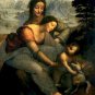 The Virgin and Child with Saint Anne Poster 20X30 Art Print