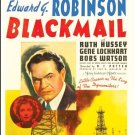 Blackmail - DVD - 1939 Edward G. Robinson, Ruth Hussey, Gene Lockhart (MOD) Blackmail - DVD - 1939 Edward G. Robinson, Ruth Hussey, Gene Lockhart (MOD)