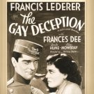 The Gay Deception DVD 1935 Francis Lederer Frances Dee Benita Hume Alan Mowbray The Gay Deception DVD 1935 Francis Lederer Frances Dee Benita Hume Alan Mowbray