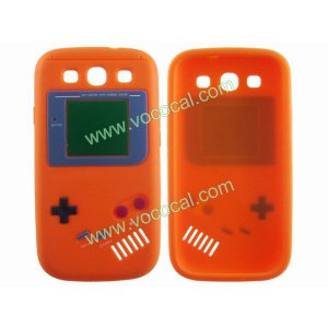 Orange Retro Game Console Silicone Case Cover for Samsung Galaxy S3 i9300