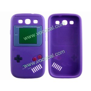Purple Retro Game Console Silicone Case Cover for Samsung Galaxy S3 i9300