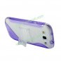 Purple S Style TPU & PC Stand Case Cover for Samsung Galaxy S3 i9300
