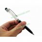 Black 2 in 1 Crystal Capacitive Touch Stylus Ball Pen for iPhone iPad Samsung HTC