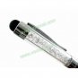 Red 2 in 1 Crystal Capacitive Touch Stylus Ball Pen for iPhone iPad Samsung HTC