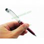 Red 2 in 1 Crystal Capacitive Touch Stylus Ball Pen for iPhone iPad Samsung HTC