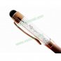 Gold 2 in 1 Crystal Capacitive Touch Stylus Ball Pen for iPhone iPad Samsung HTC
