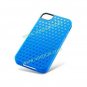 Blue Fashion Cross Pattern TPU Gel Case Back Cover Skin for iPhone 4 4G 4S