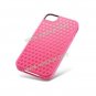 Pink Fashion Cross Pattern TPU Gel Case Back Cover Skin for iPhone 4 4G 4S