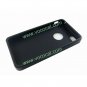 Black Stripe Soft TPU Gel Case Cover Skin w/ Dustproof Plug for iPhone 4 4G 4S