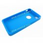 Blue Stripe Soft TPU Gel Case Cover Skin w/ Dustproof Plug for iPhone 4 4G 4S