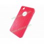 Red Stripe Soft TPU Gel Case Cover Skin w/ Dustproof Plug for iPhone 4 4G 4S