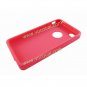 Red Stripe Soft TPU Gel Case Cover Skin w/ Dustproof Plug for iPhone 4 4G 4S