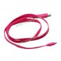 Peach Flat Noodle 1M USB Data Sync Charge Cable Cord for iPhone iPad iPod Touch