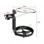 Black Foldable Auto Car Air Condition Cup Drink Clip Holder Bottle Stand w/ Fan