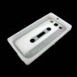 Clear White 3D Cassette Tape Silicone Case Cover for Samsung Galaxy S3 i9300