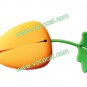 Silicone Key Case Holder Pouch Bag Radish Shape Orange