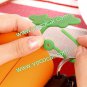 Silicone Key Case Holder Pouch Bag Radish Shape Orange