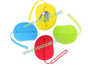 Silicone Key ID Card Wallet Case Holder Pouch Bag Carp Design Mango Shape
