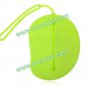Silicone Key ID Card Wallet Case Holder Pouch Bag Carp Design Mango Shape Green