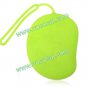 Silicone Key ID Card Wallet Case Holder Pouch Bag Carp Design Mango Shape Green