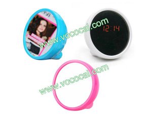 Digital Beauty Mirror Alarm Clock Time LED Display