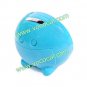 Digital Beauty Mirror Alarm Clock Time LED Display Blue