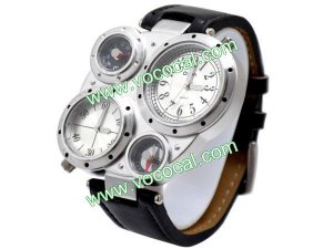 Luxury Military Dual Time Zone Sports Analog Quartz Wrist Watch
