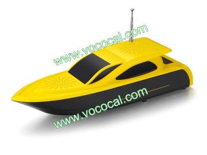 Mini Portable Yacht Speaker Support SD/TF Card USB Disk FM Radio Yellow