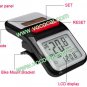 LCD Solar Bicycle Odometer Cycle Computer Bike Speedometer Pedometer