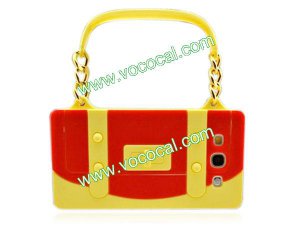 Fancy Handbag Silicone Case Cover Skin for Samsung Galaxy S3 i9300 Yellow