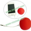 3.5mm Music Sponge Balloon Mini Ball Speaker for iPhone 4 4s iPod iPad 2 Red