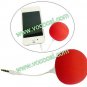3.5mm Music Sponge Balloon Mini Ball Speaker for iPhone 4 4s iPod iPad 2 Red