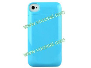 Special PC Hard Drawer Case Cover Skin for iPhone 4 4S with Card Holder