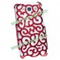 Floral Hollow Out 3D Case Cover for Samsung Galaxy S3 i9300 Red