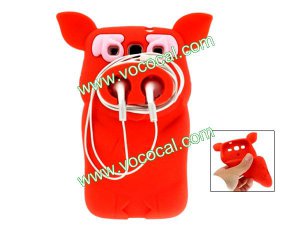 Silicone Cute Pirate Pig Case Cover Skin for Samsung Galaxy S3 i9300