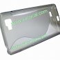 S Style TPU Case Cover Skin for LG Optimus 4X HD P880 Clear Grey