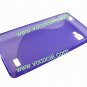 S Style TPU Case Cover Skin for LG Optimus 4X HD P880 Purple