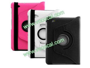 PU Leather Case Stand for Samsung Galaxy Tab P6800 P6810 360 Degree Rotating